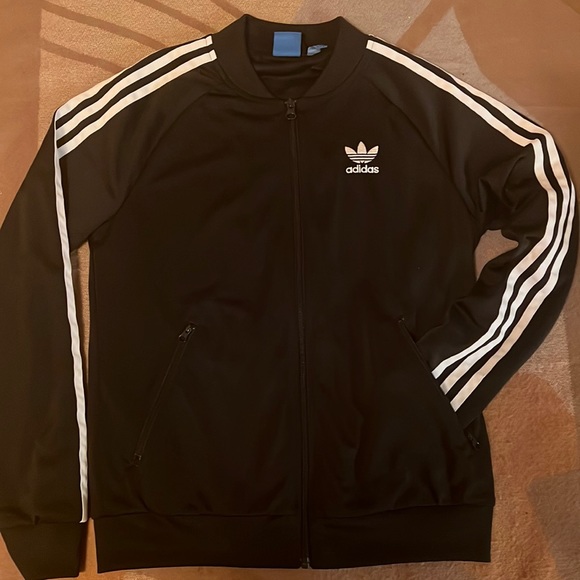 adidas Other - COPY - EUC Adidas fully lined warm-up 3 stripes track jacket w zip pockets,S